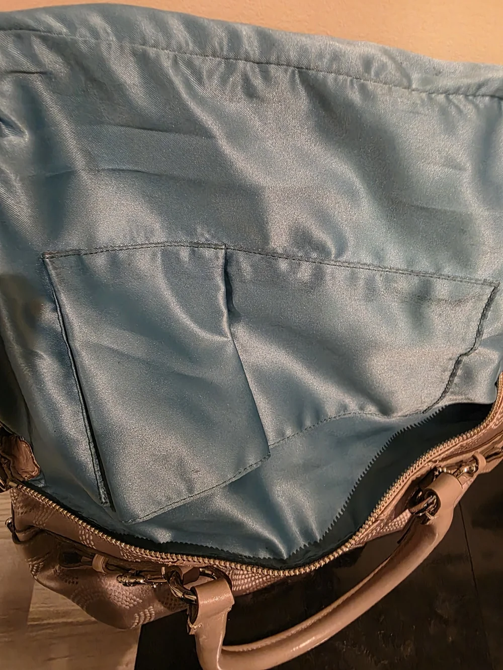 Coach Beige Signature Satchel